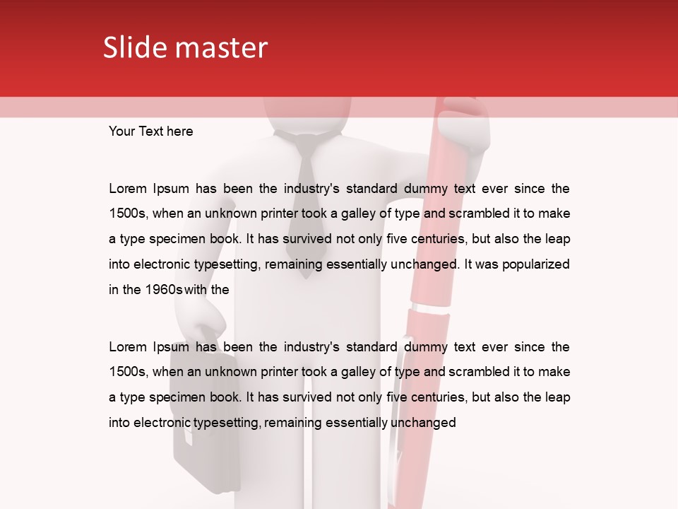 Leadership Render Art PowerPoint Template