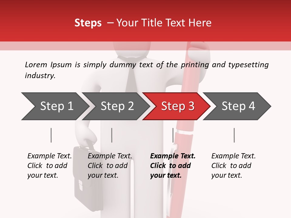 Leadership Render Art PowerPoint Template