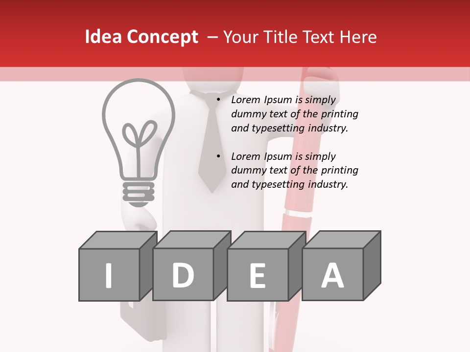 Leadership Render Art PowerPoint Template