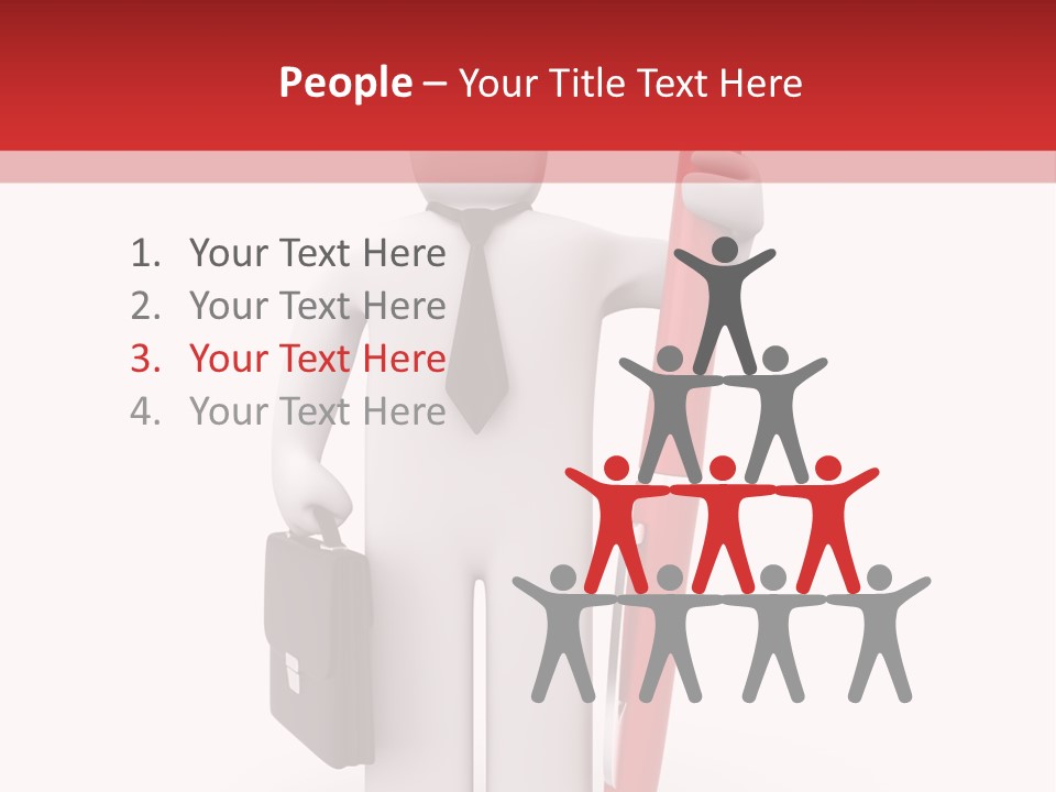 Leadership Render Art PowerPoint Template