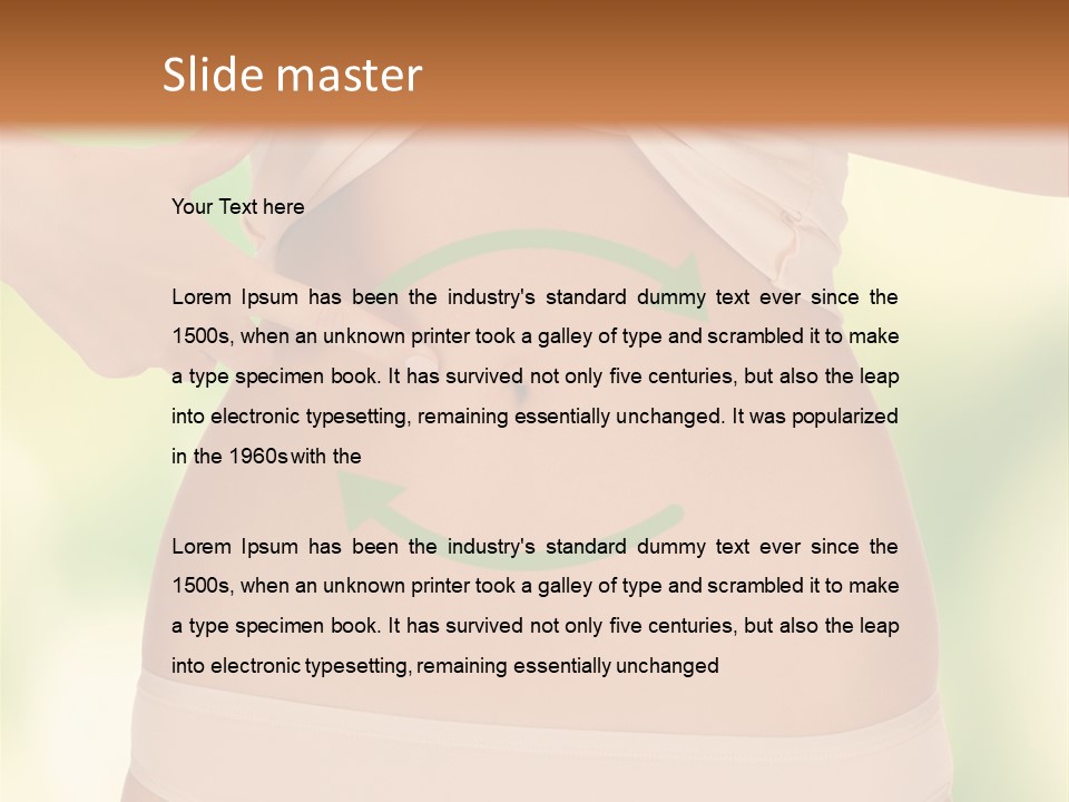 Slim Care People PowerPoint Template