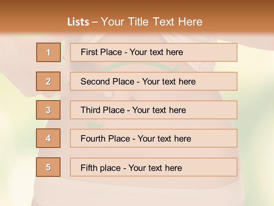 Slim Care People PowerPoint Template