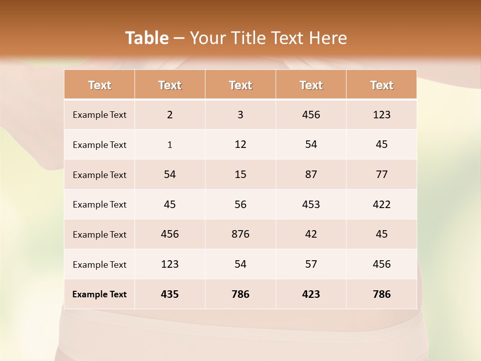 Slim Care People PowerPoint Template