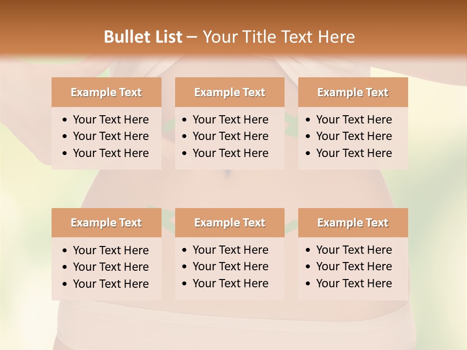 Slim Care People PowerPoint Template