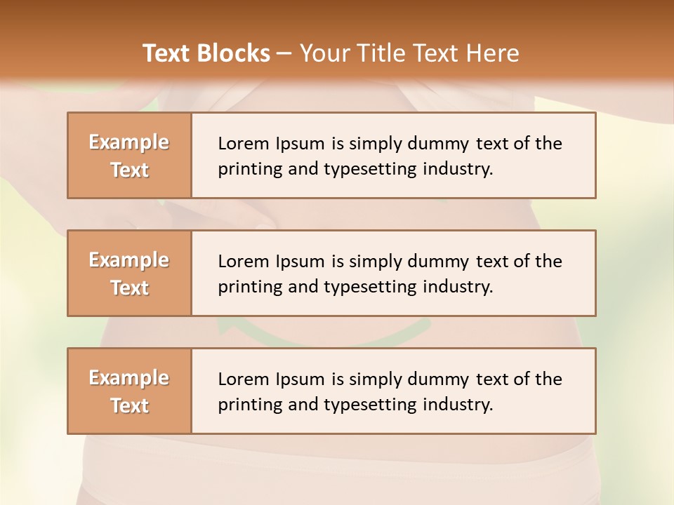 Slim Care People PowerPoint Template