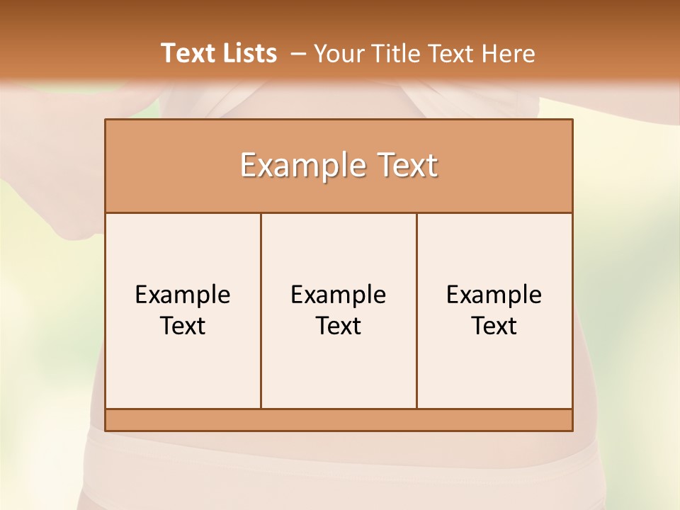 Slim Care People PowerPoint Template