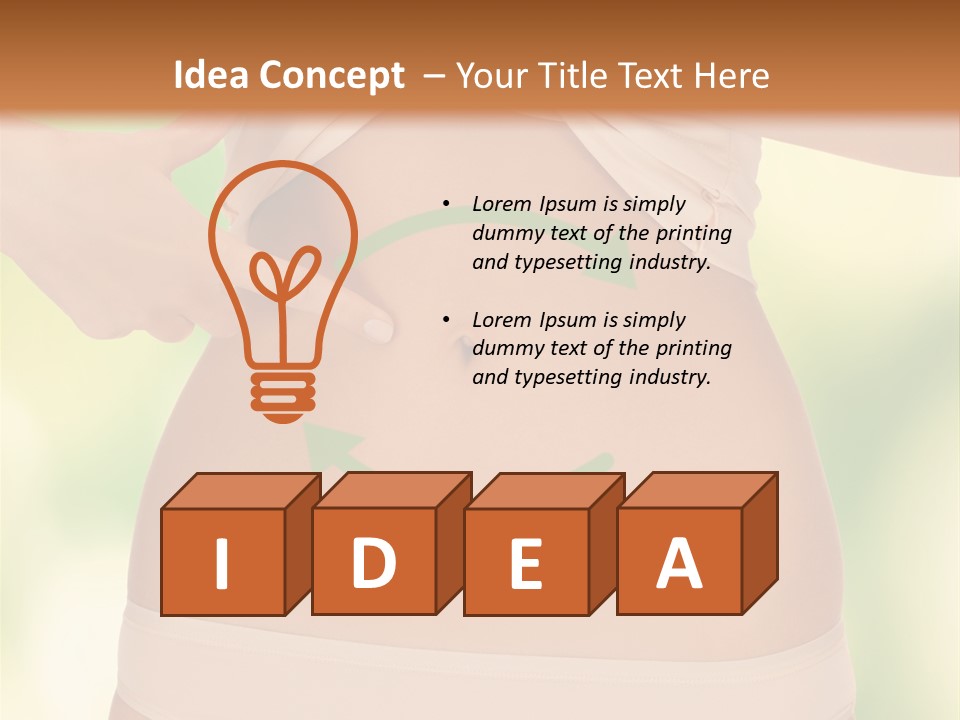 Slim Care People PowerPoint Template