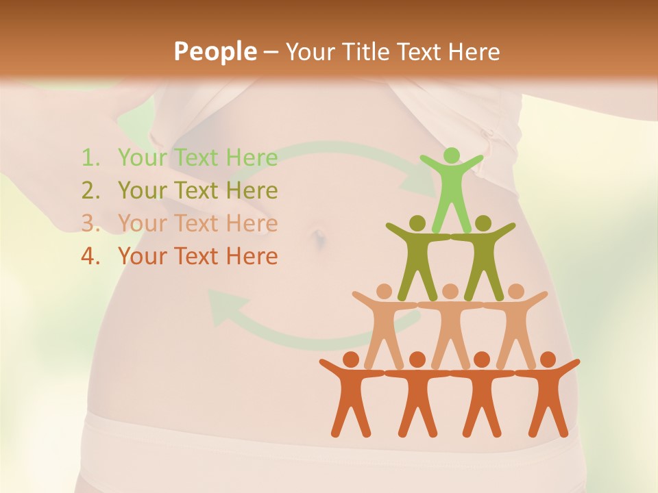 Slim Care People PowerPoint Template