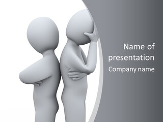 Man Sadness Sorrow PowerPoint Template