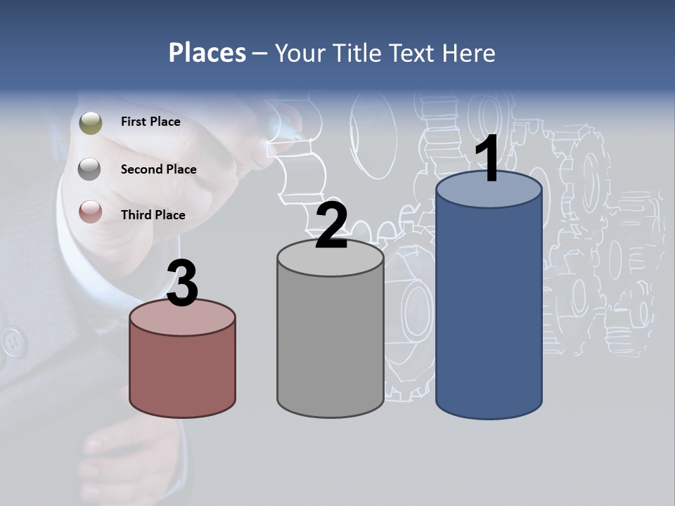 Energy Partner Cogwheel PowerPoint Template