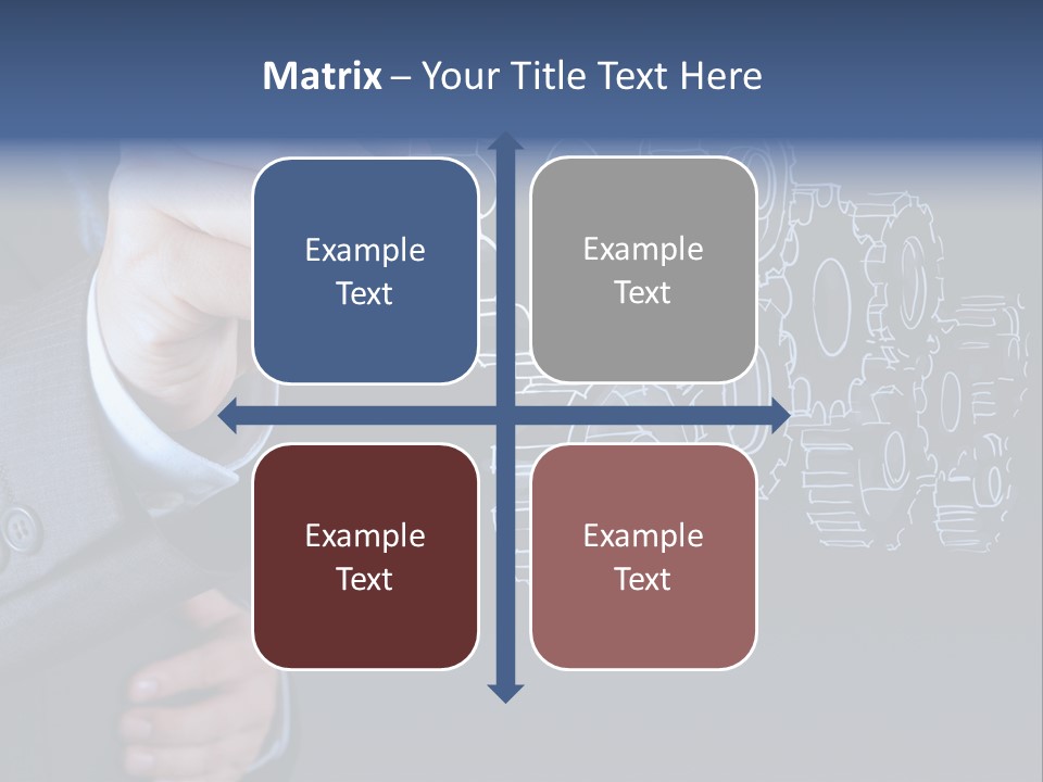 Energy Partner Cogwheel PowerPoint Template