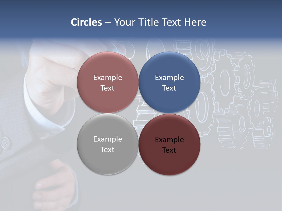 Energy Partner Cogwheel PowerPoint Template