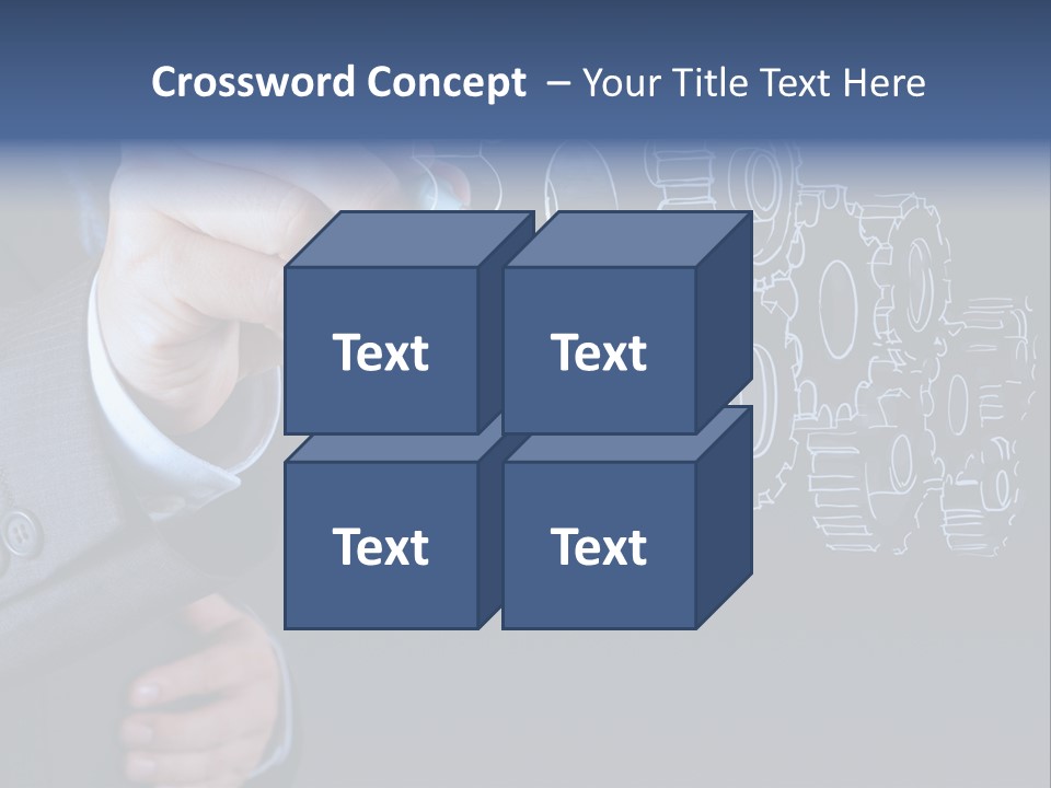 Energy Partner Cogwheel PowerPoint Template