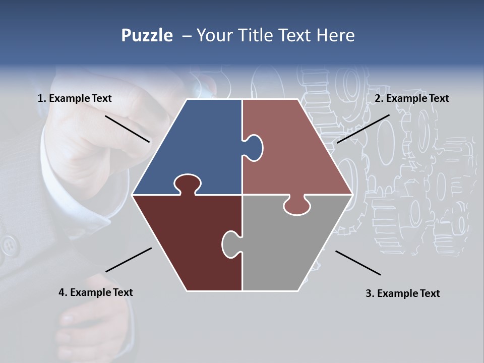 Energy Partner Cogwheel PowerPoint Template