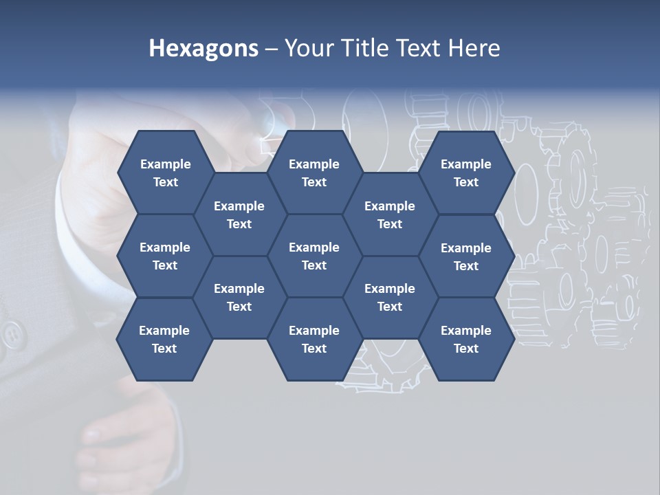 Energy Partner Cogwheel PowerPoint Template