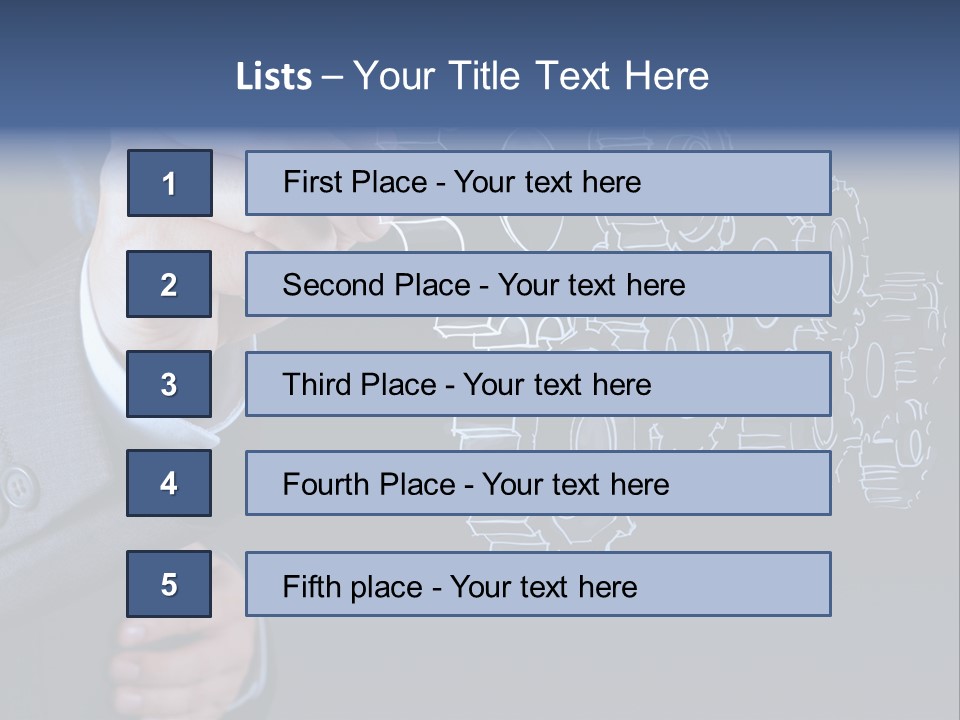 Energy Partner Cogwheel PowerPoint Template
