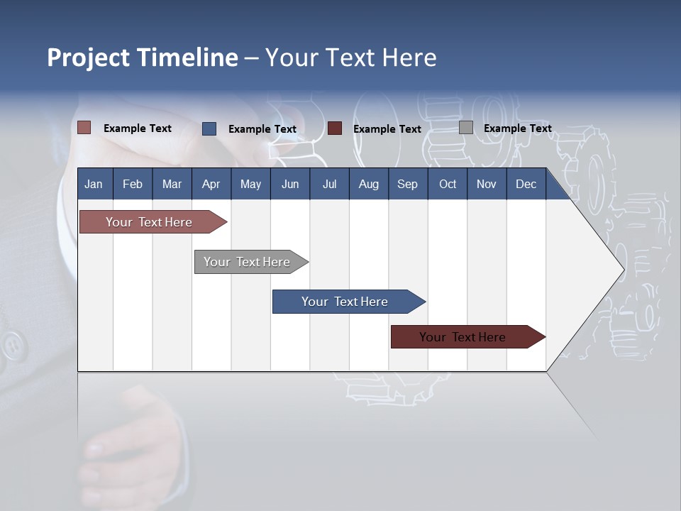 Energy Partner Cogwheel PowerPoint Template