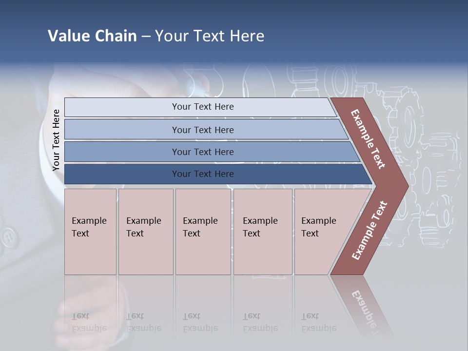 Energy Partner Cogwheel PowerPoint Template