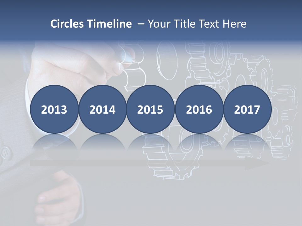 Energy Partner Cogwheel PowerPoint Template
