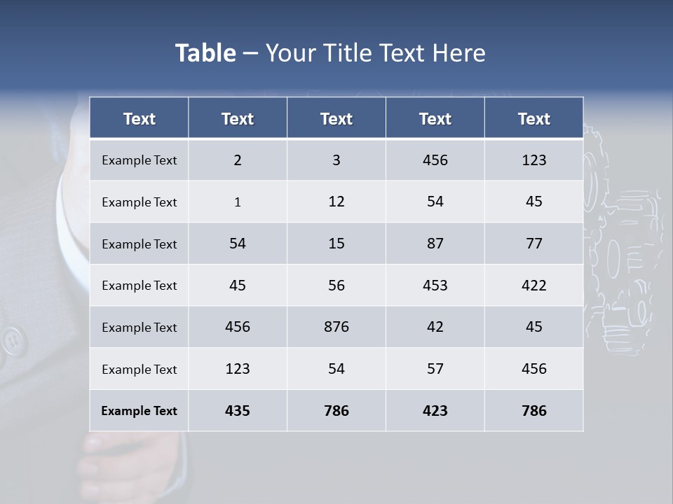Energy Partner Cogwheel PowerPoint Template