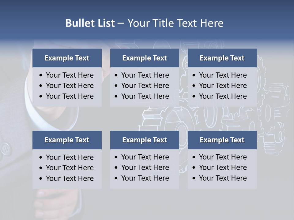 Energy Partner Cogwheel PowerPoint Template