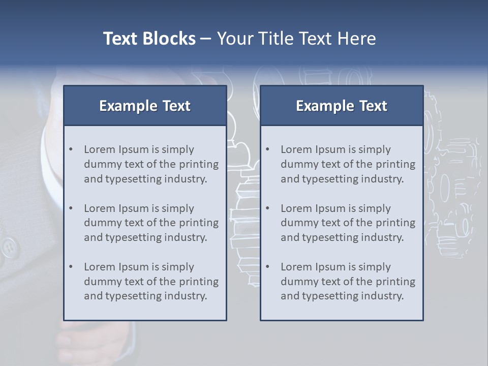 Energy Partner Cogwheel PowerPoint Template
