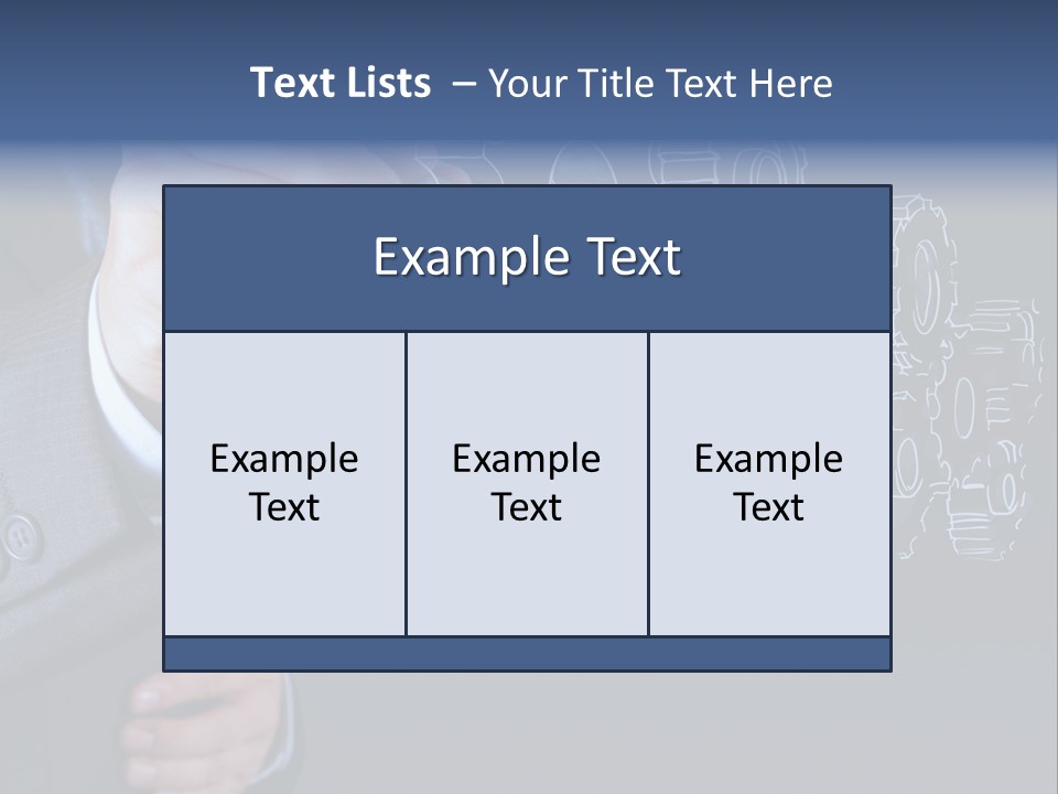 Energy Partner Cogwheel PowerPoint Template