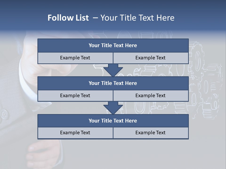 Energy Partner Cogwheel PowerPoint Template