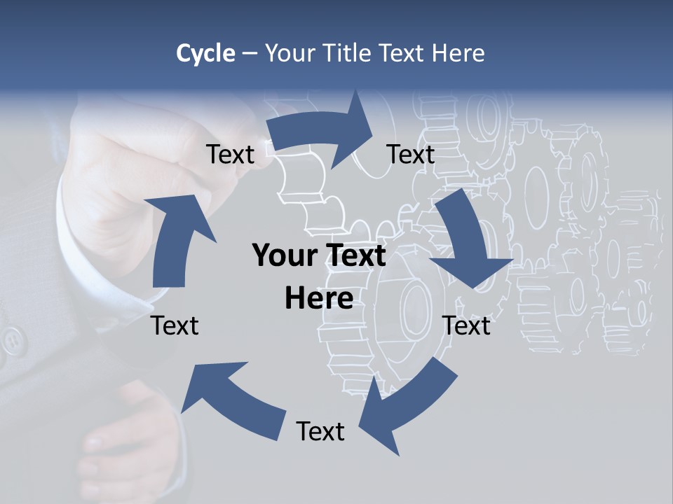 Energy Partner Cogwheel PowerPoint Template