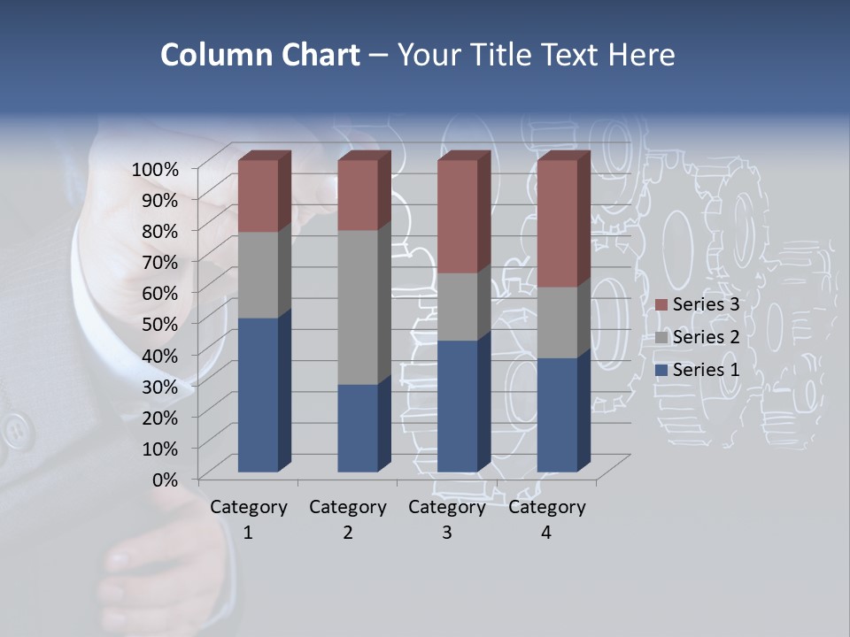 Energy Partner Cogwheel PowerPoint Template
