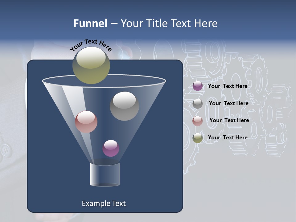 Energy Partner Cogwheel PowerPoint Template