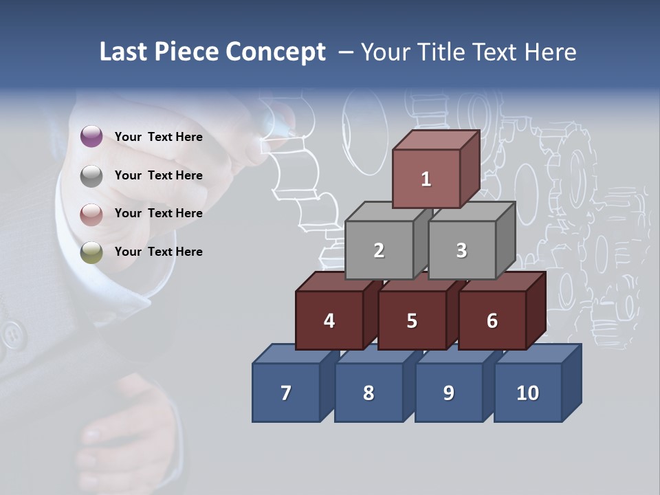 Energy Partner Cogwheel PowerPoint Template