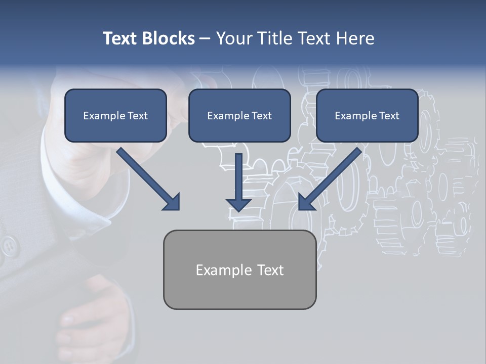 Energy Partner Cogwheel PowerPoint Template