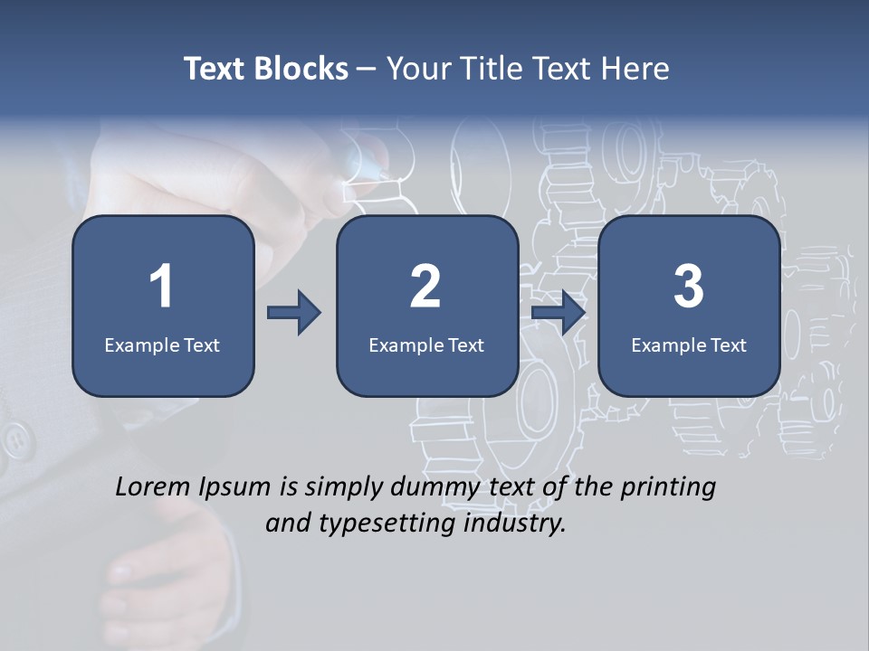 Energy Partner Cogwheel PowerPoint Template