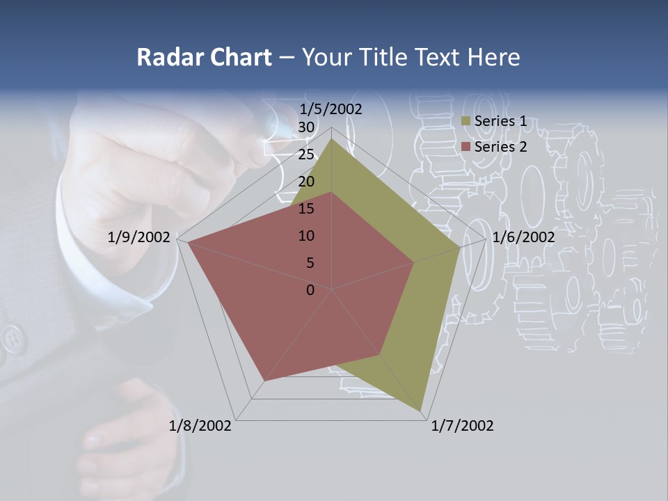 Energy Partner Cogwheel PowerPoint Template