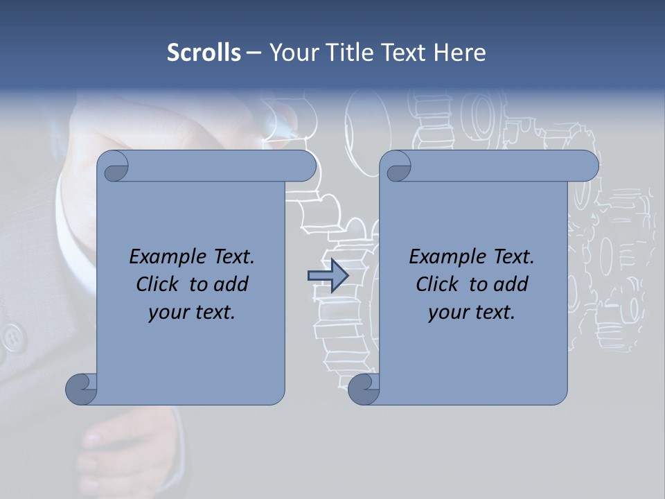 Energy Partner Cogwheel PowerPoint Template