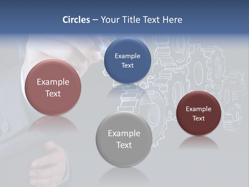Energy Partner Cogwheel PowerPoint Template