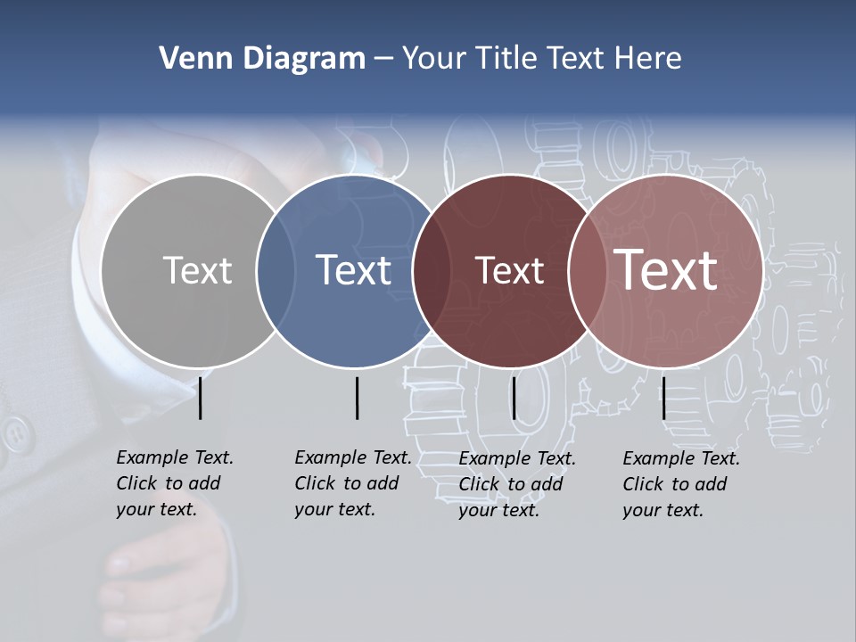Energy Partner Cogwheel PowerPoint Template