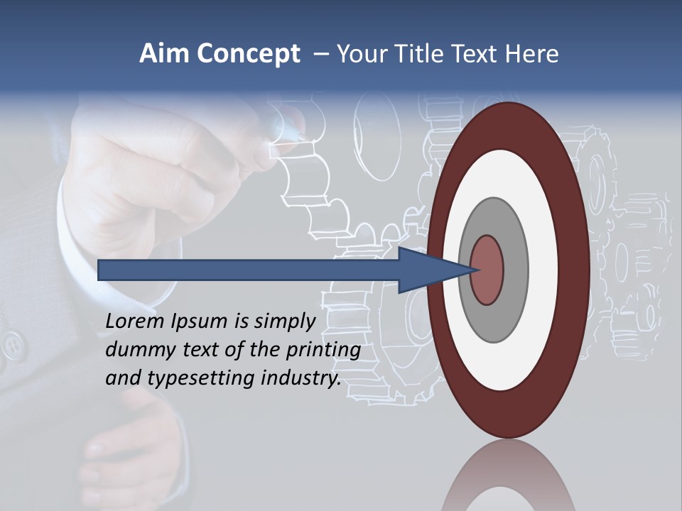 Energy Partner Cogwheel PowerPoint Template