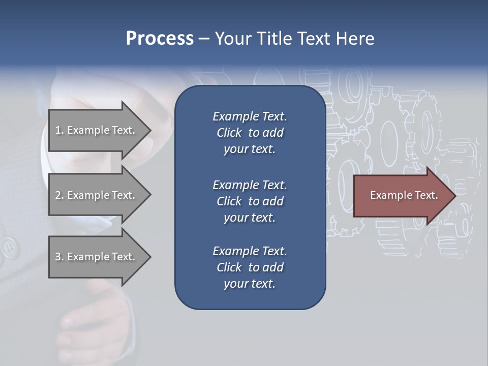 Energy Partner Cogwheel PowerPoint Template