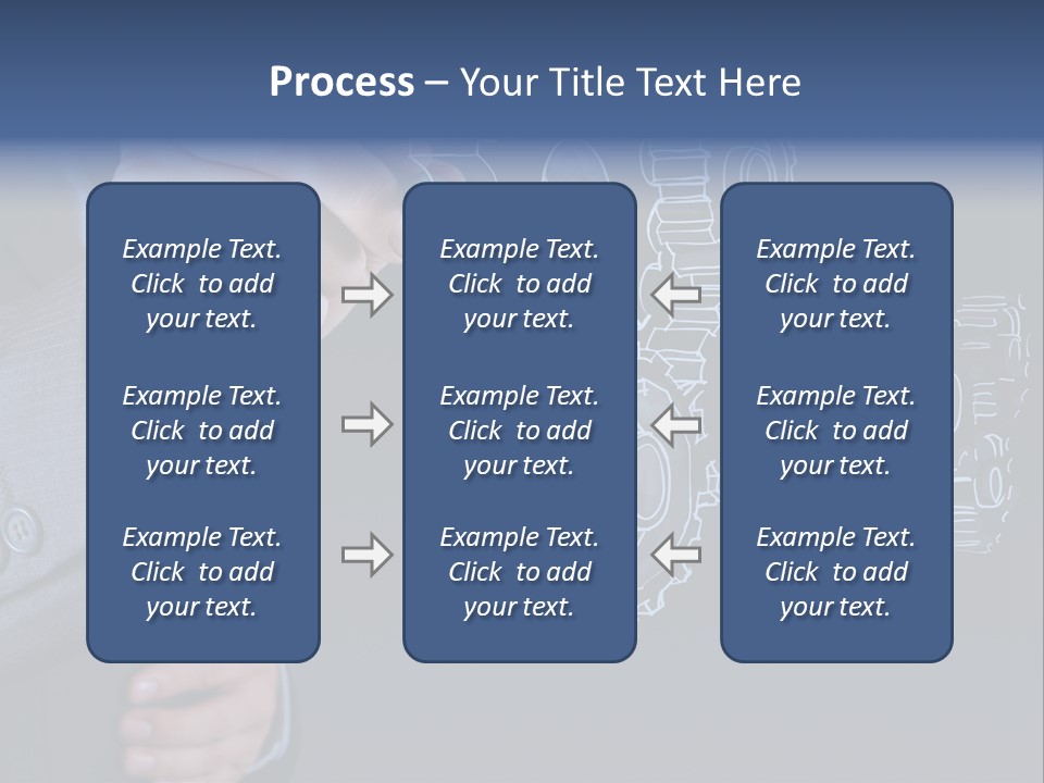 Energy Partner Cogwheel PowerPoint Template