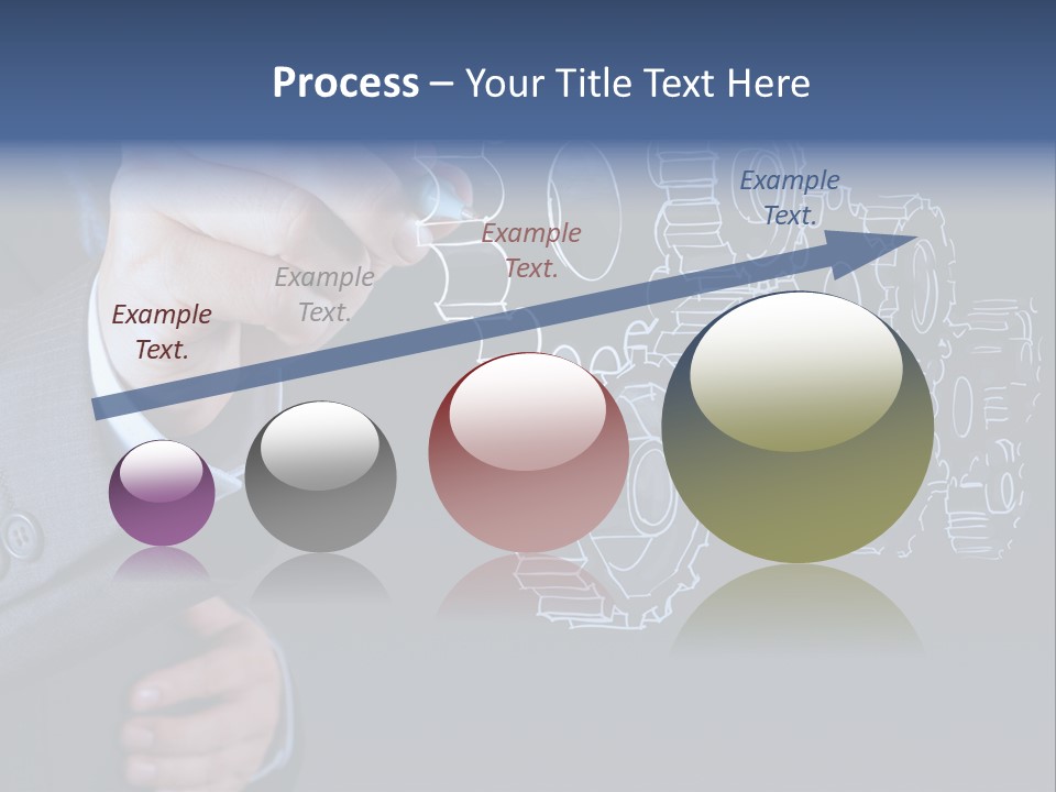 Energy Partner Cogwheel PowerPoint Template
