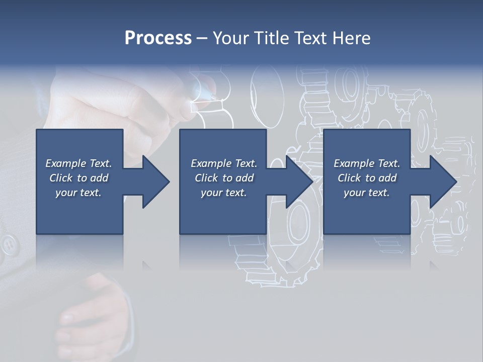 Energy Partner Cogwheel PowerPoint Template