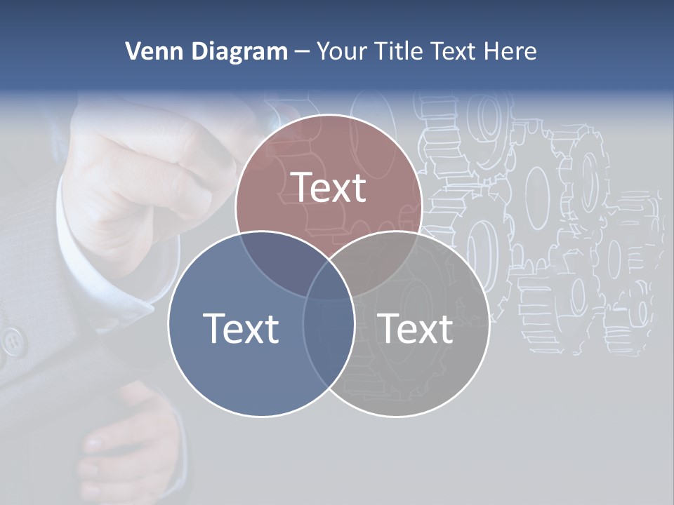 Energy Partner Cogwheel PowerPoint Template