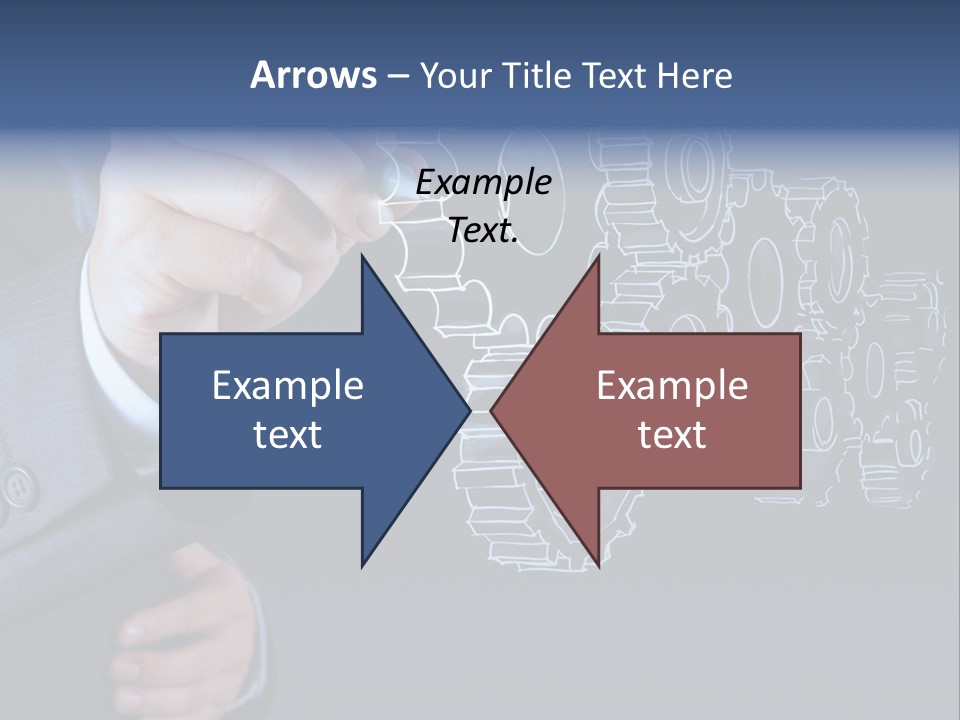 Energy Partner Cogwheel PowerPoint Template
