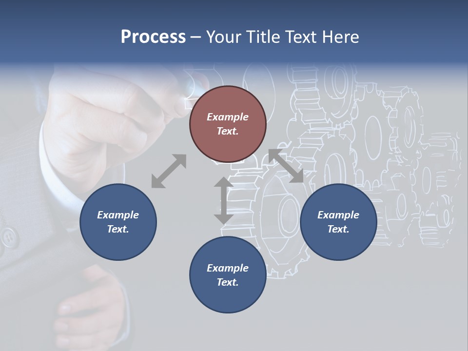 Energy Partner Cogwheel PowerPoint Template