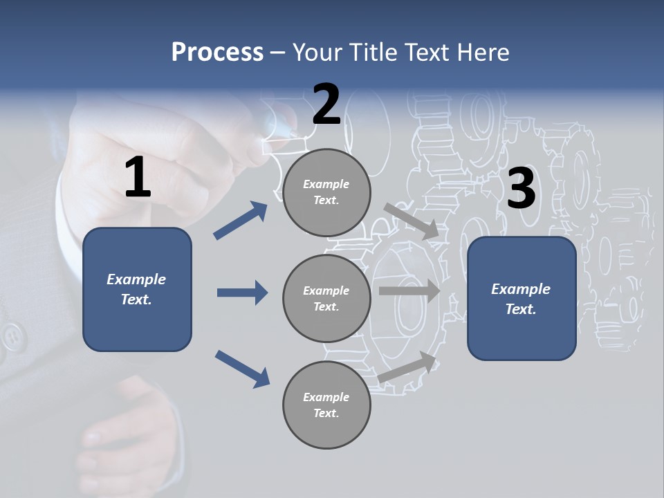 Energy Partner Cogwheel PowerPoint Template