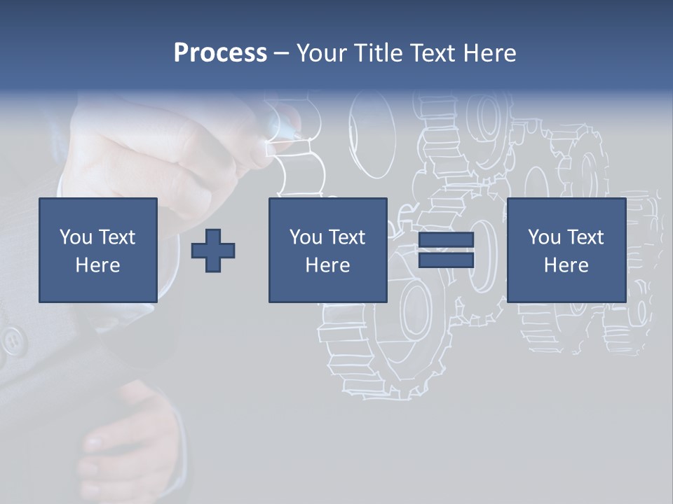 Energy Partner Cogwheel PowerPoint Template