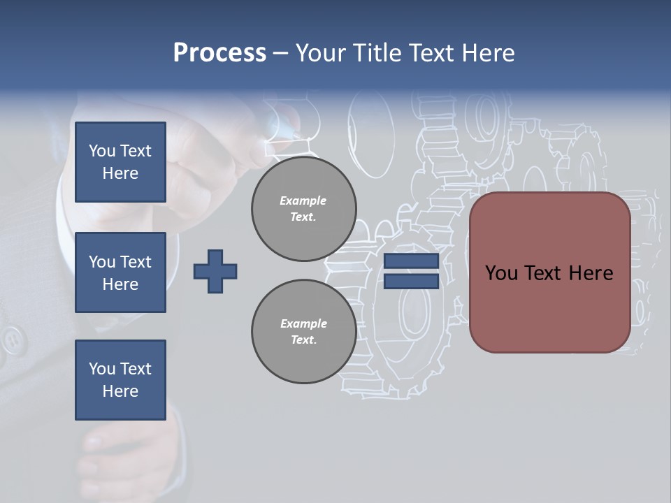 Energy Partner Cogwheel PowerPoint Template