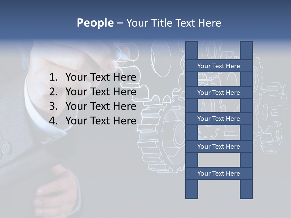 Energy Partner Cogwheel PowerPoint Template